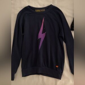 Aviator Nation Women's Bolt Chevron Stripe Sweatshirt